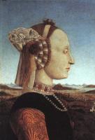 Francesca, Piero della - Portrait of Battista Sforza